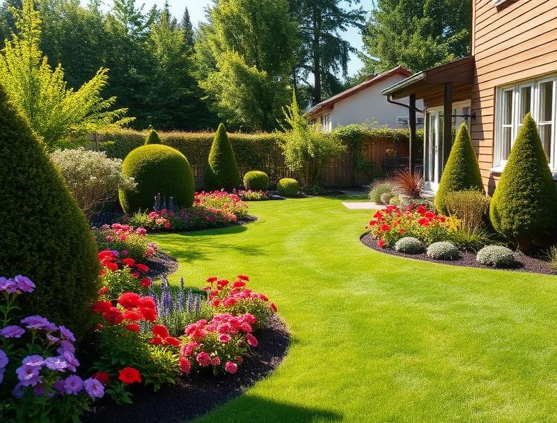 Rollrasen Ahaus – frisch verlegter Fertigrasen im Garten