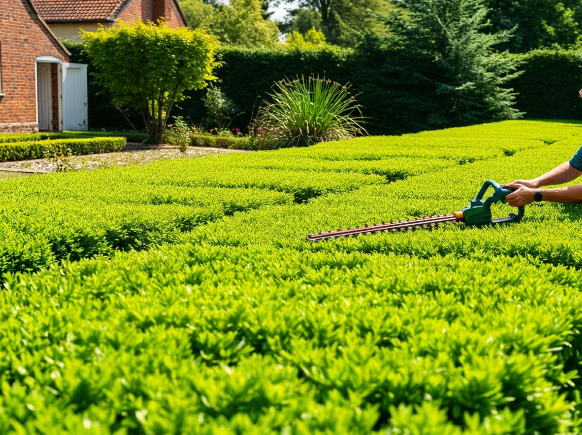 Heckenschnitt Ahaus – Profi schneidet Thuja-Hecke in Form